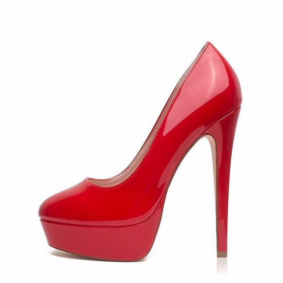 No Brand Shoes - Elisabet Tang Women's Platform High Heels Pumps Shoes Peep Toe 5.5 Inch Stilett